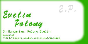 evelin polony business card